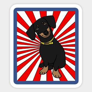 Funny Dachshund Dog Sticker